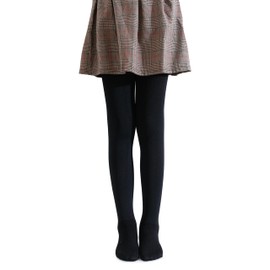 Pareberry Girl's Winter Fleece Lined Thick Microfiber Soft Tights for Kids Age 3-14 (US, Age, 11 Years, 14 Years, C01-Black)