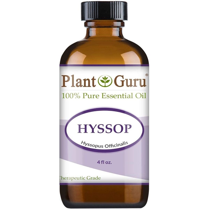 Hyssop Essential Oil 4 oz 100% Pure Undiluted Therapeutic Grade.