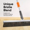 Superio 18" Horsehair Swivel Broom, Rotating Broom with Telescopic Handle