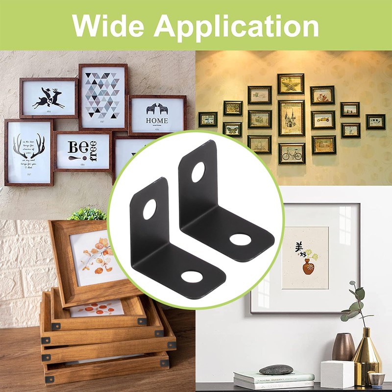 UFURMATE Picture Frame Corner Brackets, Pack of 100 Small L