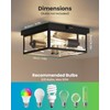 Craftersmark Outdoor Ceiling Light with Motion Sensor, Flush Mount Porch