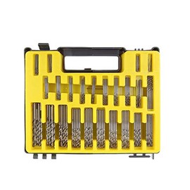 JVJ HSS Steel Drill Bit Set Spiral Drill Mini Drill Bits 0.4 mm - 3.2 mm Twist Drill Micro Metal Drill Bit for Wood, Plastic, Aluminium 150 Pieces