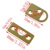 LQ Industrial Slide Bolt Latch Catch 2Inch Brass Surface Slide