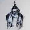 RonFoxi Black Scarf for Women Winter - Long Fashion Black
