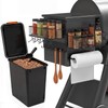 Maxdot Magnetic Grill Organizer Kit with 22 lb Pellet Storage
