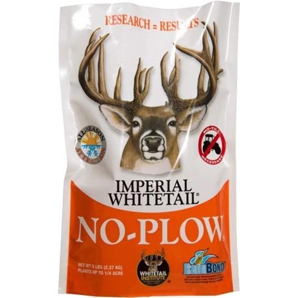 Whitetail Institute No Plow Seed, White, 5 lb, Model: NP5