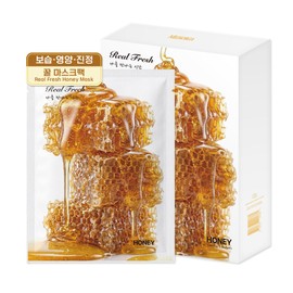 메디올가 리얼프레쉬 마스크팩 허니 고보습 영양 진정 마스크 팩, 10개입, 1개 Mediolga Real Fresh Mask Pack Honey High Moisture Nourishing Soothing Mask Pack, 10 Pieces, 1 Piece, 10개입 × 1개