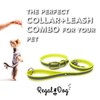 Regal Dog Products Medium Yellow Reflective Dog Collar and Leash