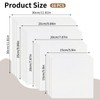 16 PCS Embroidery Cloth Pre-Cut Hand Embroidery Fabric 4 Sizes