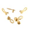 X AUTOHAUX 4 Pair 6 7 8 Speed Gold Tone