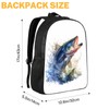DOINBEE Kids Bass Fish Backpack, Funny Fishing Backpack for School,