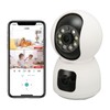 Security Camera 2K 4MP Dual Lens 2.4G Mobile App 360°