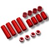 TAGATORON Aluminum Spacer Set (12mm/6mm/3mm/1.5mm Each 4 Pieces) (Red)