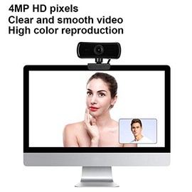ciciglow Cámara Web 4K HD con micrófono Incorporado, cámara Web USB HD de Pantalla panorámica, cámara Web de computadora de transmisión para transmisi