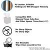 1 x Black Tissue Box Cover Square PU Leather Tissue