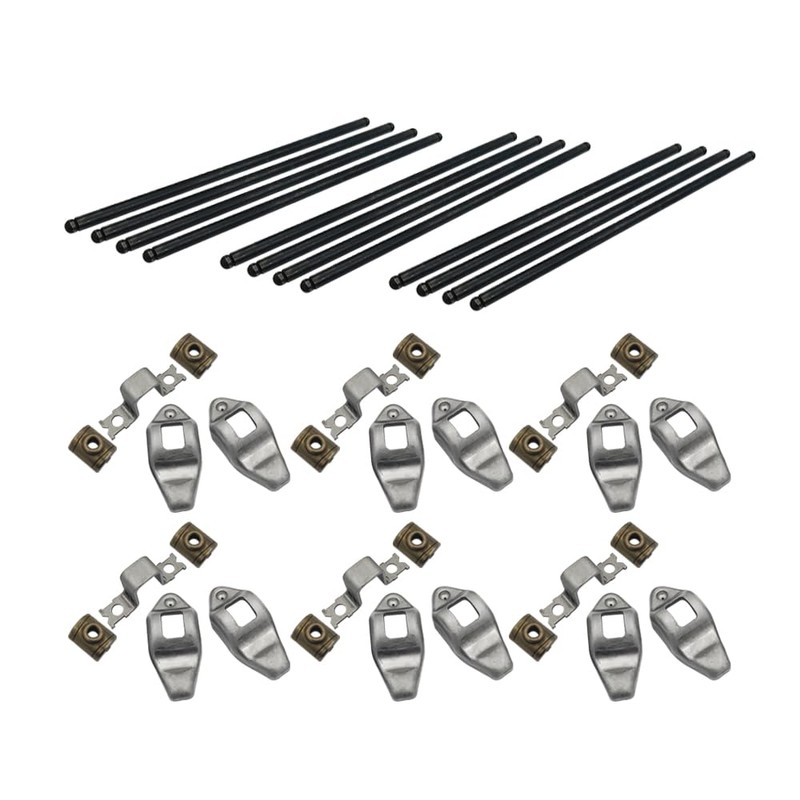UINIEBOOM 9.638" Pushrods Rockers Arms Kit Compatible with Jeep Wrangler