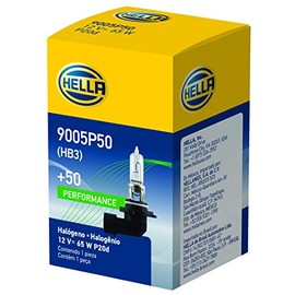 HELLA 9005P50 +50 Performance Bulb, 12V, 65W
