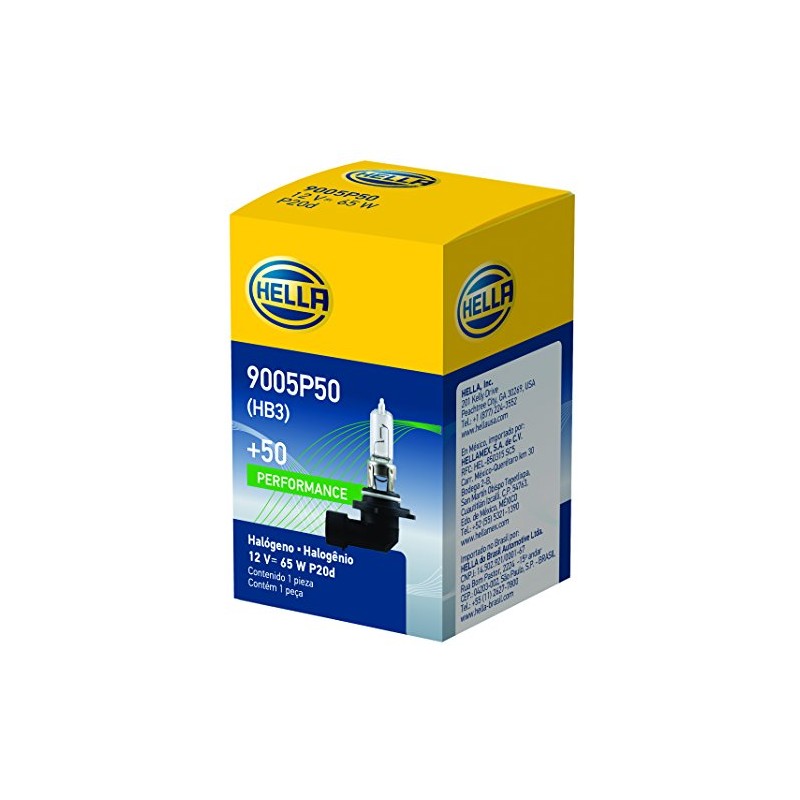 HELLA 9005P50 +50 Performance Bulb, 12V, 65W