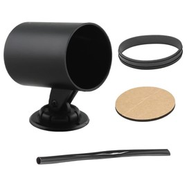 slrongpowlr Universal Black Single Gauge Swivel Dashboard Pod - Fits Any Make/Model - Swivels 360 Degrees - ABS Plastic - Mounts (1) 2-1/16" (52mm) Gauge to Vehicle's Dash