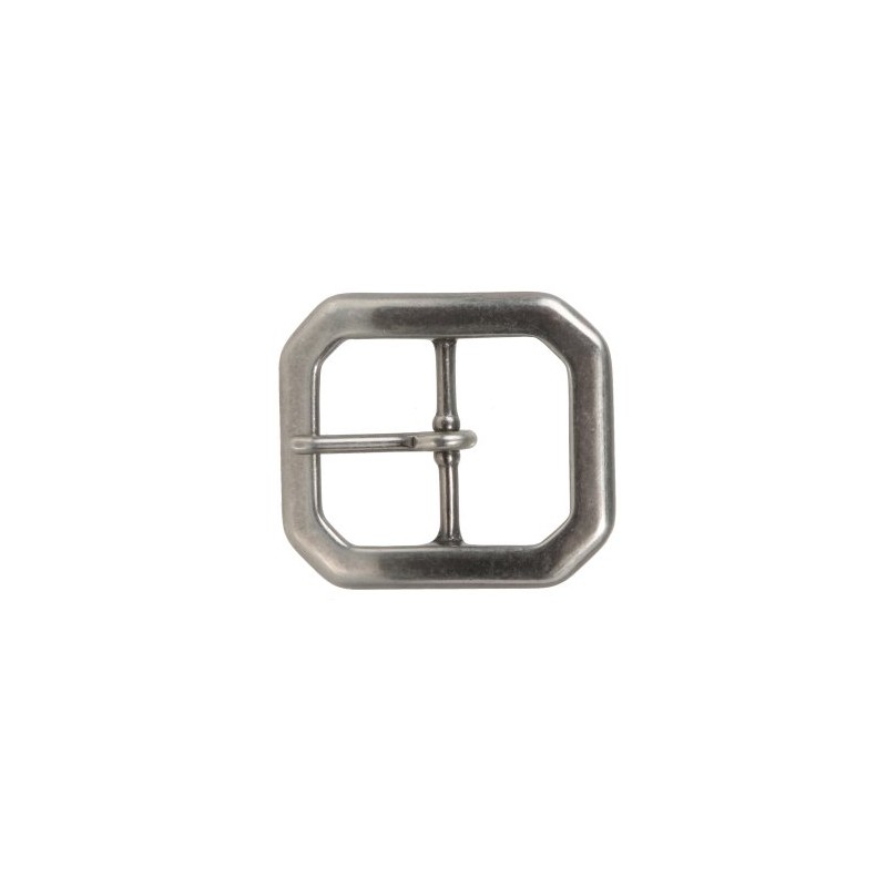 1 1/2 Inch Single Prong Octagon Rectangular Center Bar Belt