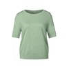 Street One Women's Short Sleeve Jumper, Milky Green Mel., 42