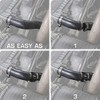 GlowShift 44mm 1-3/4" Radiator Hose Attachment Adapter for Water Coolant