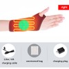 Wrist Heated Brace Wrap - Riloer 3 Adjustable Levels Pain