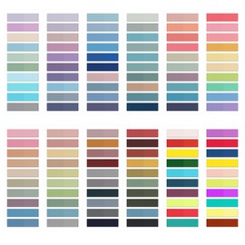 damoguin damoguin 2400 Stück Haftstreifen, 12 Set kleine selbstklebende Haftnotizen, Transparent Sticky Notes, Klebezettel die als Tabs for Books und Index Annotating Tabs (Bunt)