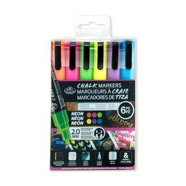 Royal & Langnickel 6pc 2mm METALLIC CHALK MARKER SET