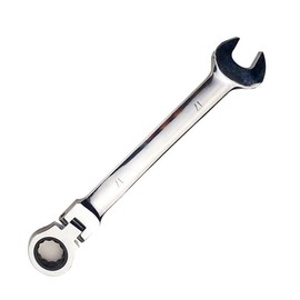 Vokenforu 17mm Flex-Head Ratchet Spanners, Metric Wrench, Chrome Vanadium Steel, Ratcheting Combination Wrench, Tool Wrench for Car Bicycle Repair at Home Workshop