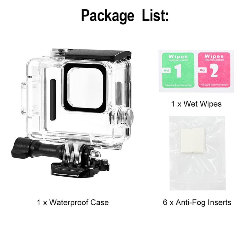 KETOPKIN Waterproof Case for GoPro Hero 4K Compact Waterproof Camera,60M/196FT