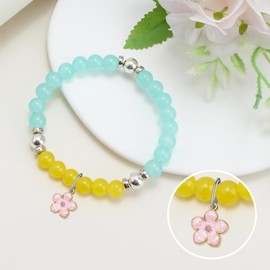 Thank You Beaded Bracelet for Women Appreciation Gift for Teacher Coworker Colleague Thank You Gifts for Teacher Nurse Boss Inspirational Beads Bracelets for Female Christmas Birthday Stretch Jewelry