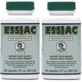 Essiac Capsules 500 Mg, 60 Vegetarian Capsules 60 X 2