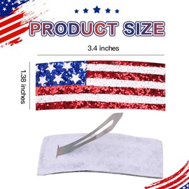 4th of July Snap Hair Clips, American Flag