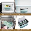 Silanit Bento lunch box, japanese-style high-capacity double stack, microwave oven