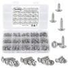 FandWay 700Pcs Phillips Pan Head With Washer Self-Tapping Screws, M2