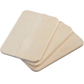 Kesper Breakfast board made of birch wood, pack of 3, 22 x 14 cm, ideal as a chopping board for breakfast