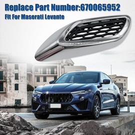 DJF Silver Aluminum Left Air Outlet Vent Fit For Maserati Levante