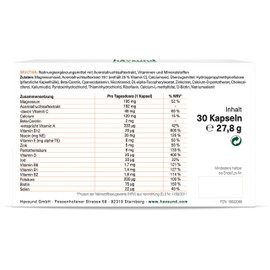 håvsund MULTIVA Multivitamin Capsules (30 Capsules) • With Acerola, Vitamins & Minerals • Multivitamin Complex for Daily All-Round Care • Valuable A-Z Vitamins • 100% Vegan