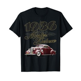 1936 Master Deluxe - Low Rider Kustom Lead Sled Hot Rod T-Shirt