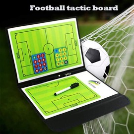 Soccer Coaching Board - Foldable Soccer Coaches Clipboard Tactical Magnetic Board Kit with Dry Erase, Marker Pen and Zipper Bag (Football Board) (Soccer Coaching Board)