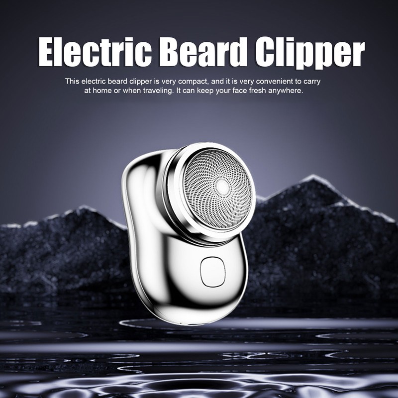 Electric Beard Clipper Mini USB Rechargeable Portable Waterproof Unisex Low