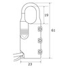 aiai Combination Wire Lock 1200 mm 3 Tier