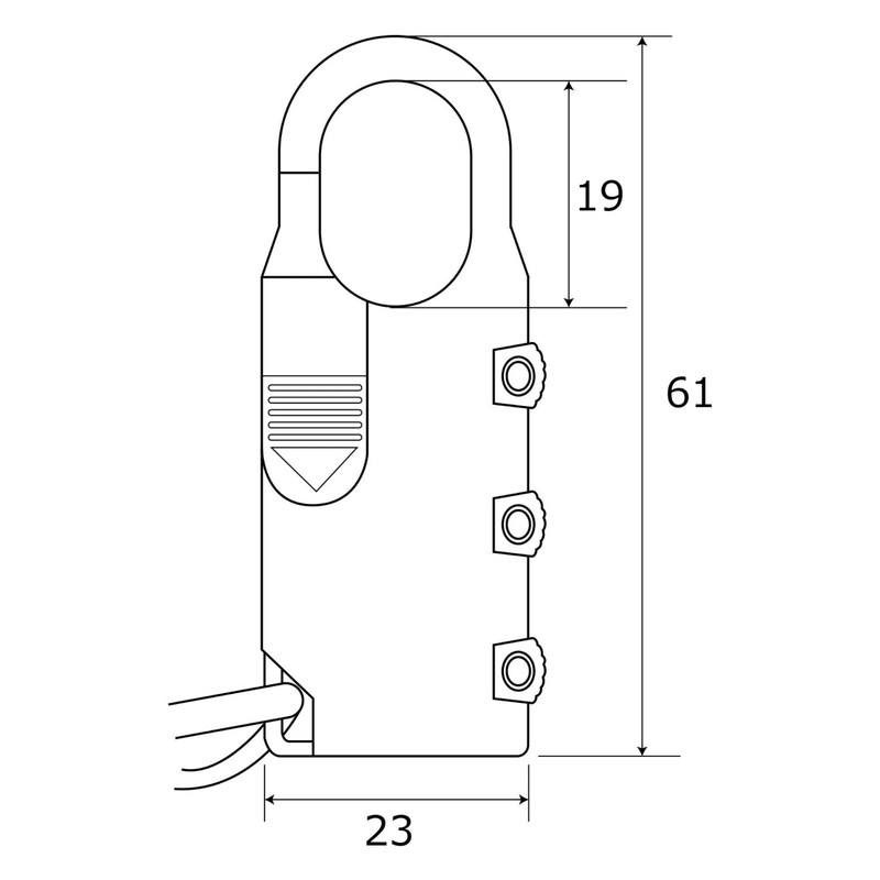aiai Combination Wire Lock 1200 mm 3 Tier