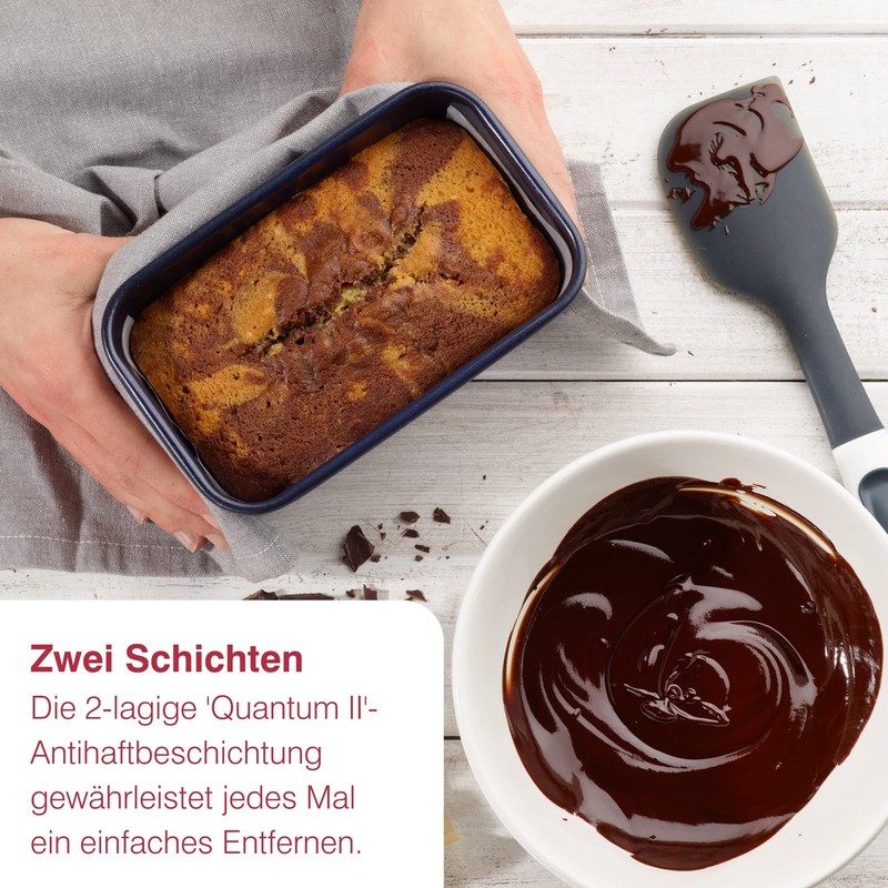Zyliss E980198 Bread Baking Mould, Non-Stick Coating, Carbon Steel, Dark