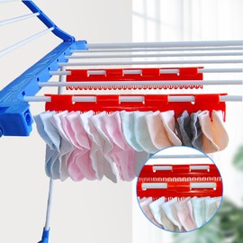 YunSchauen - Tendedero de ropa para calcetines y ropa interior, clip de calcetín súper ahorro de espacio, estante de secado de ropa 2024, uso eficiente del espacio, 4 piezas de ropa para interiores,