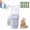 PoshPetique Cat Litter Scooper with Holder, Cat Poop Shovel with