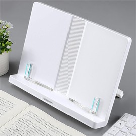 Book Stand, Bookstand, Stylish, Tablet, Bookstand, 180°, Adjustable Angle, Excellent Stability, Easy to Carry, Easy to Page, Pure White, 100% Non-Recycled PP, Odorless Material, Kindle Cell Phones,