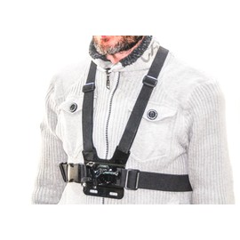 PROtastic Deluxe Chest Harness for GoPro/SJCAM Compatible Cameras - Great for Skiing, Cycling, Surfing etc.