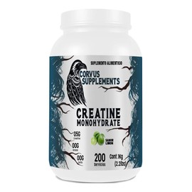 Creatina Monohidratada En Polvo 1kg Corvus Varios Sabores